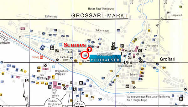 LagePlan Gro&szlig;arl Landhaus Viehhauser Gro&szlig;arl