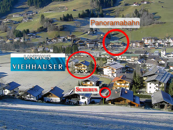 &Uuml;bersicht Lage, Landhaus Viehhauser Gro&szlig;arl